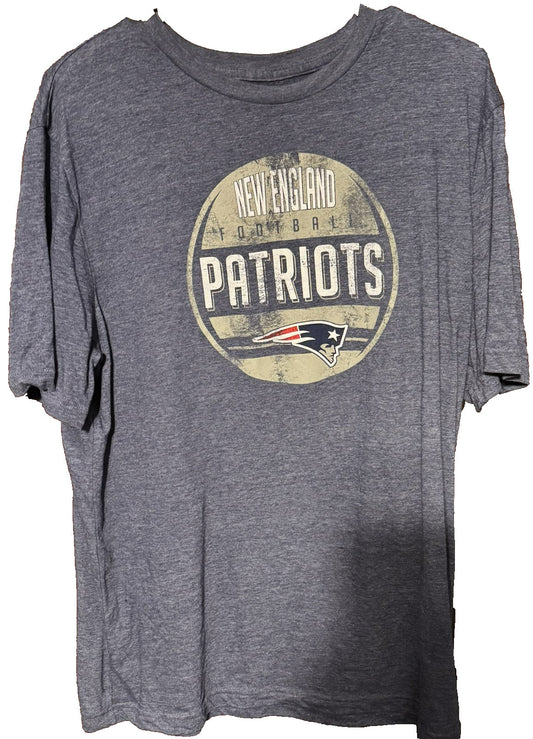 New England Patriots T Shirt Men L Blue Tee NFL Football