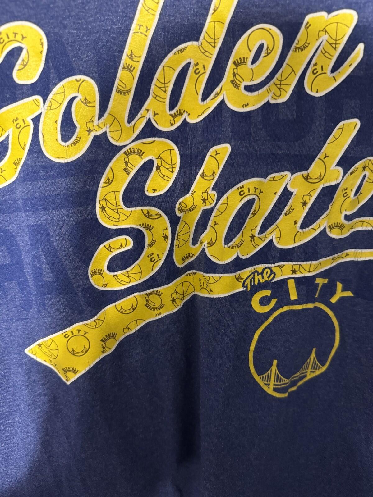 Golden State Warriors Men Sz XXL Blue Vintage S/S T-Shirt