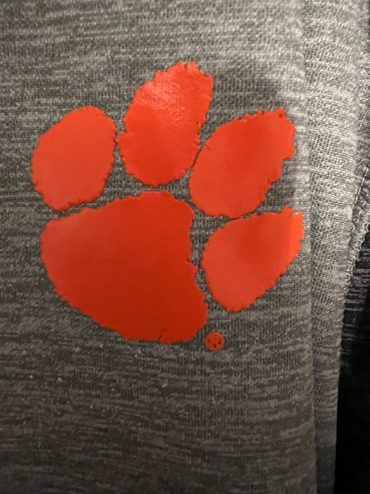 Clemson Tigers Colosseum Sweatshirt Track Jacket Mens XXL gray NCAA ACC