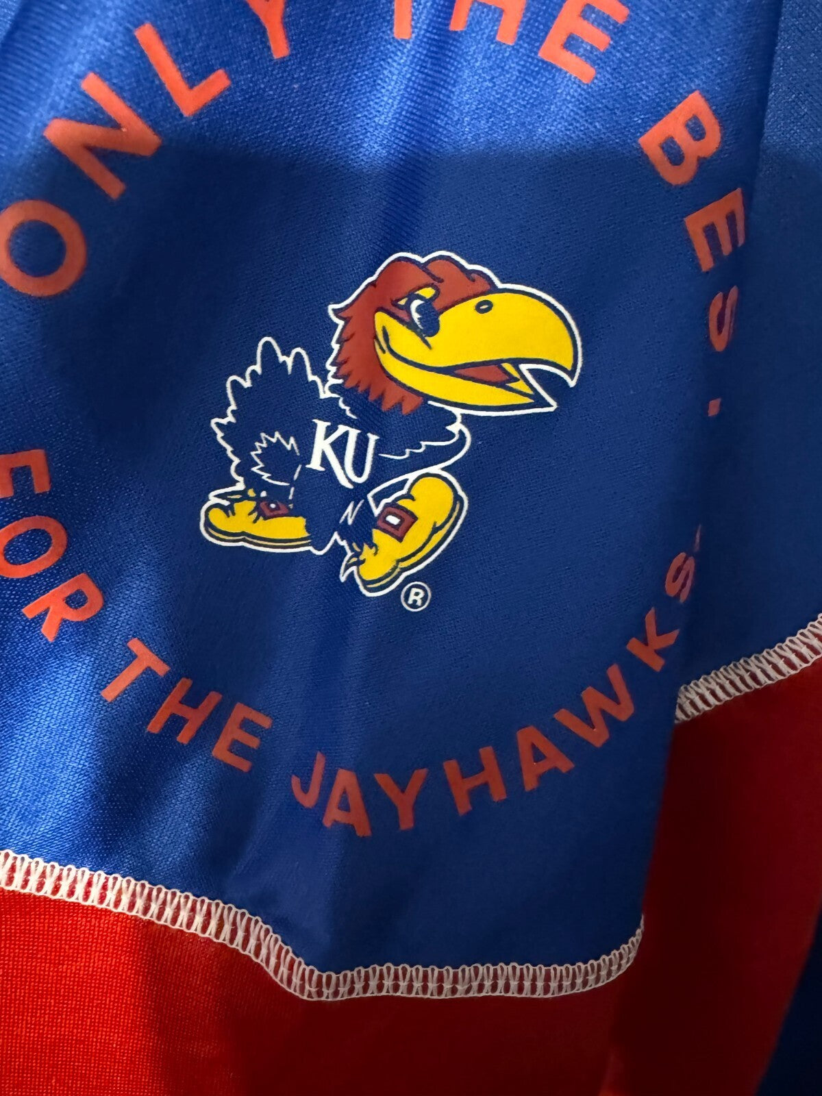 Kansas Jayhawks KU Adidas Track Jacket XXL Pullover Button Up NEW WITH TAGS