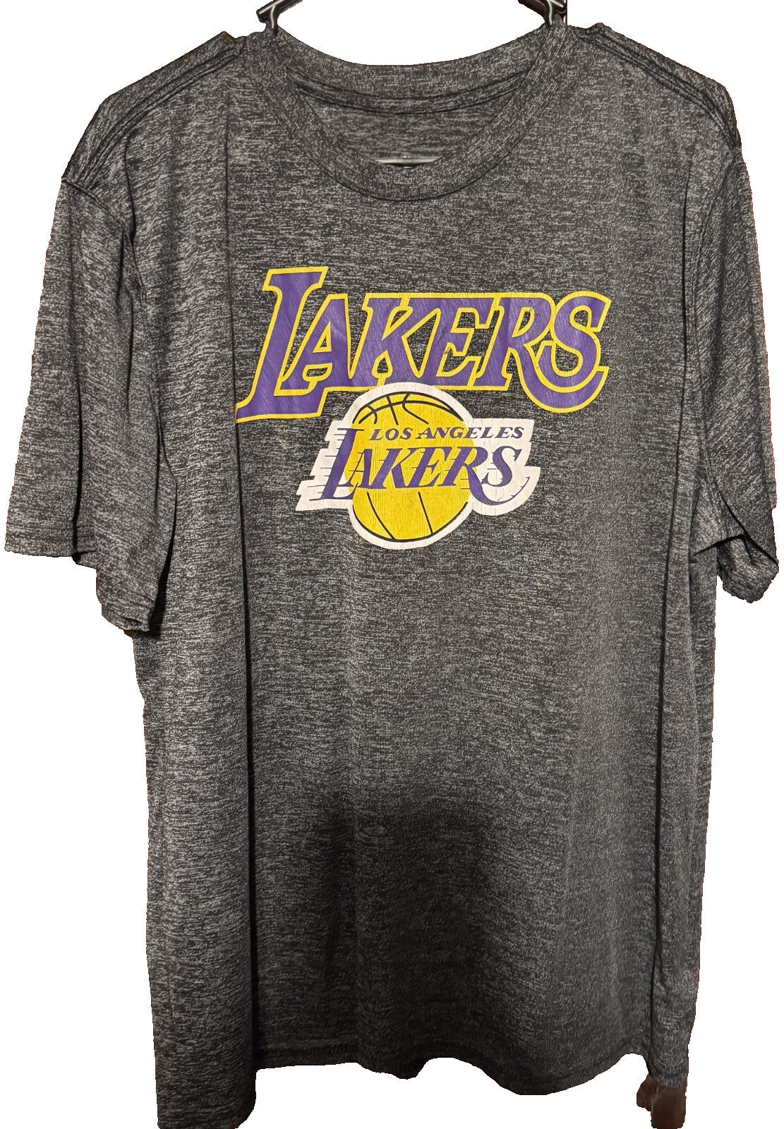 Los Angeles Lakers Unk Men Size L ? Gray Short Sleeve T-Shirt