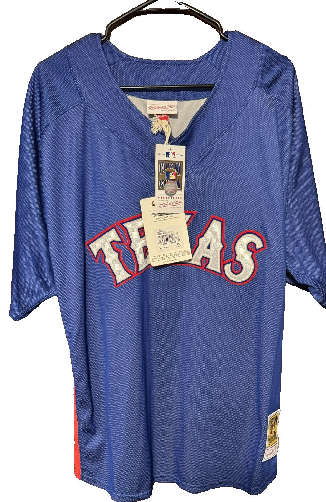Texas Rangers Mitchell and Ness #27 Guerrero Jersey Blue Men's XXL NEW WITH TAGS