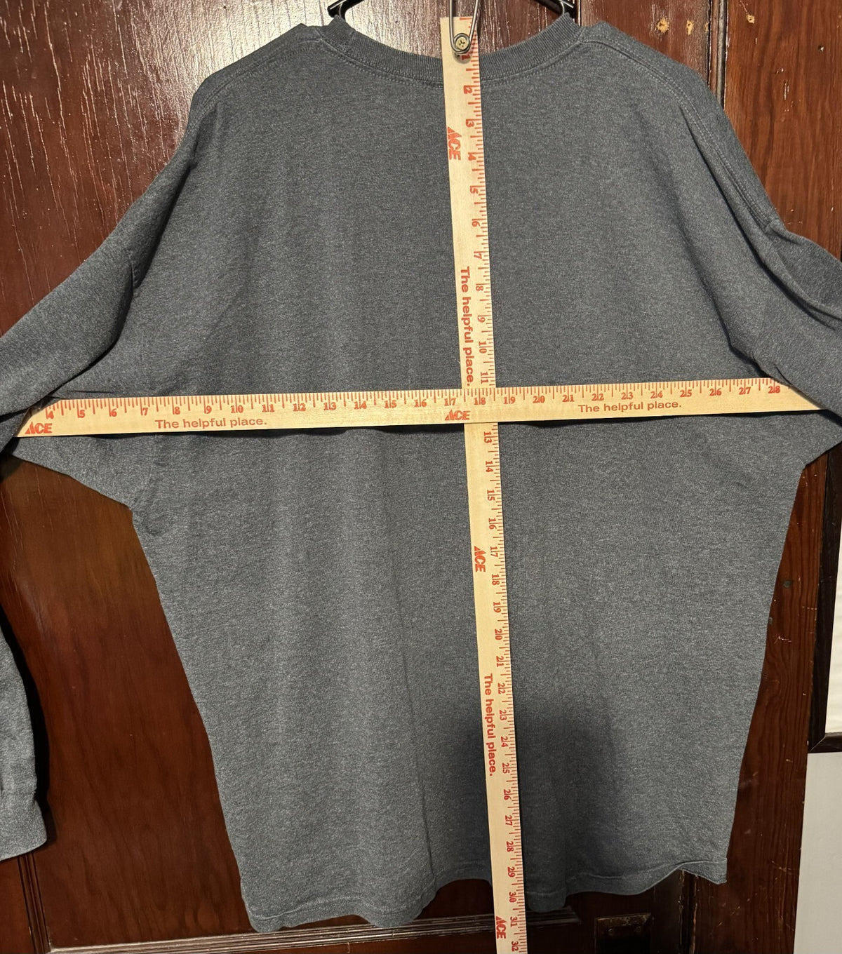 New England Patriots Long Sleeve T-Shirt Men XXL Gray