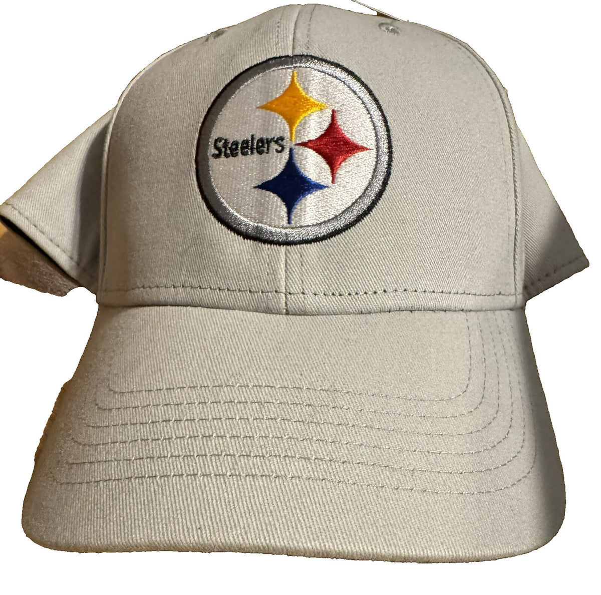 Pittsburgh Steelers Adjustable Hat Cap NFL Gray OSFA