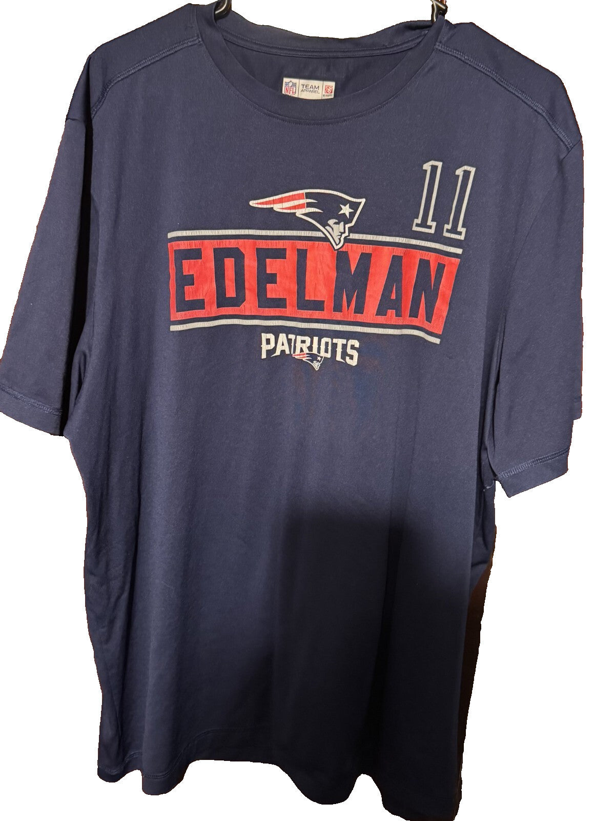 New England Patriots Julian Edelman #11 T-Shirt Men's Size XL ? Blue TX3