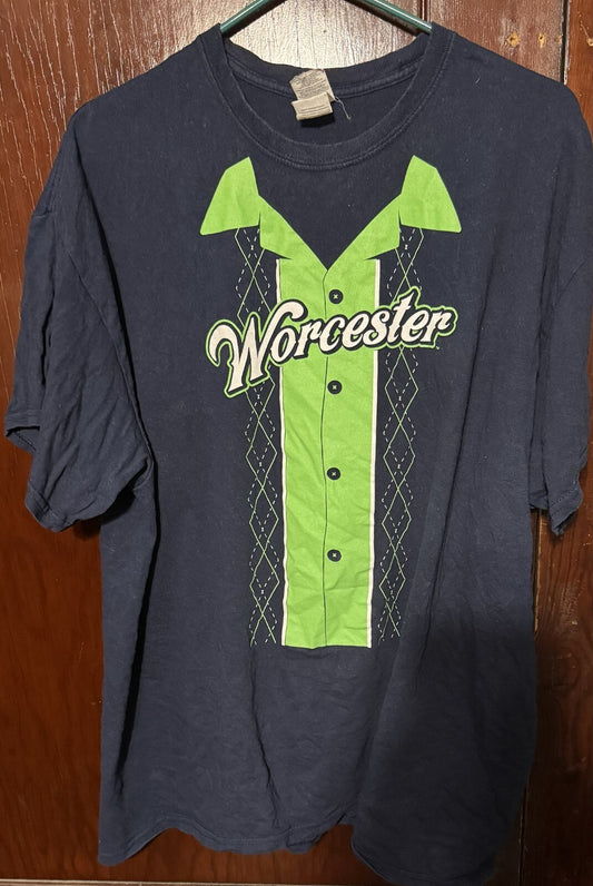 Worcester Bravehearts Bowling Night T-shirt Blue men size XL
