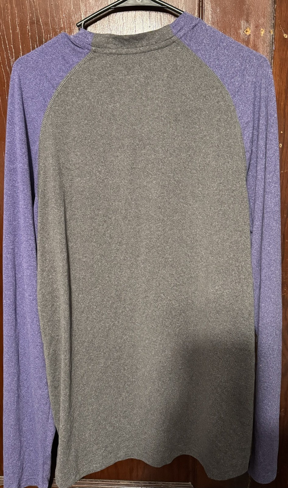 LSU Raglan Long Sleeve Tee Colosseum vintage Men's Sz L Gray