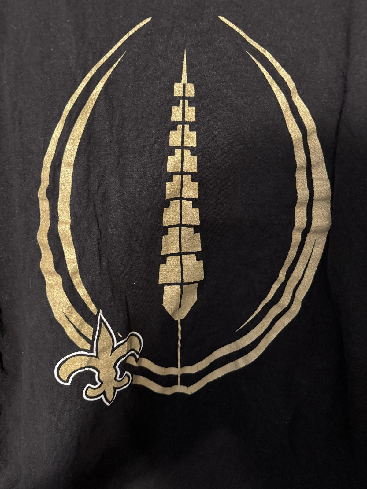 New Orleans Saints Reebok Long Sleeve tee shirt Men size XL
