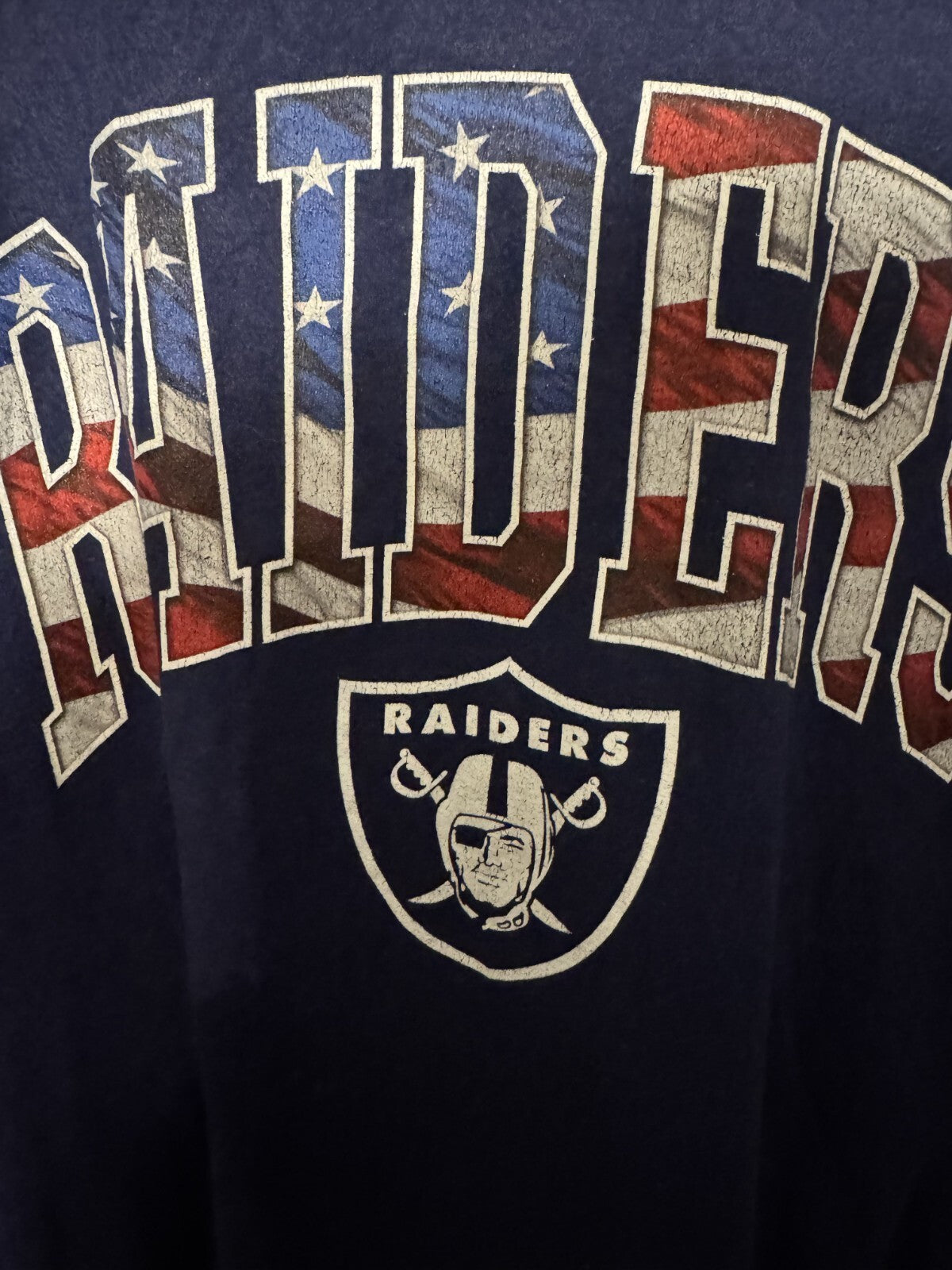 Las Vegas Oakland LA Raiders NFL Blue Tee Men sz XL