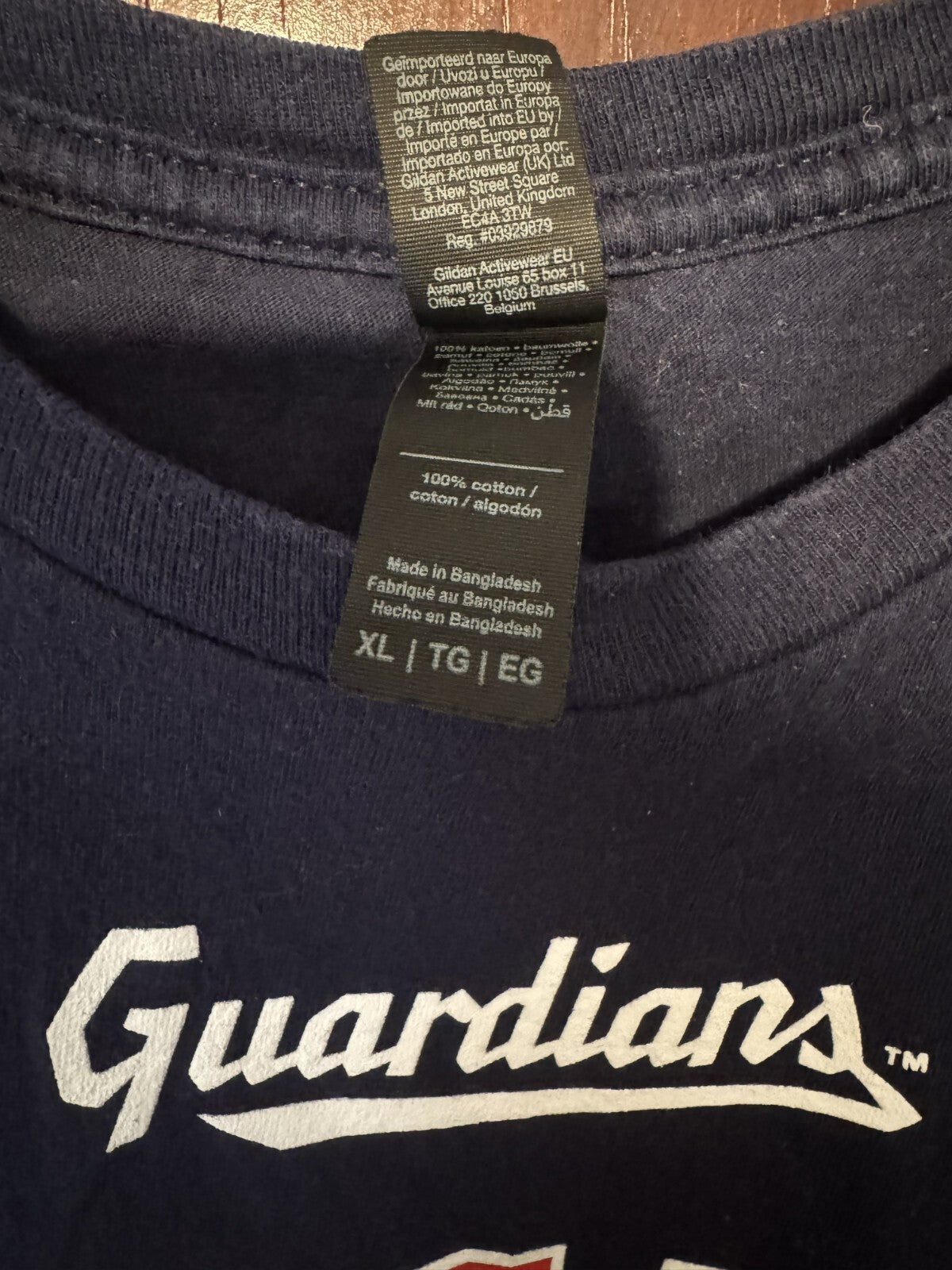 Cleveland Guardians Short Sleeve T-Shirt Men's XL Blue