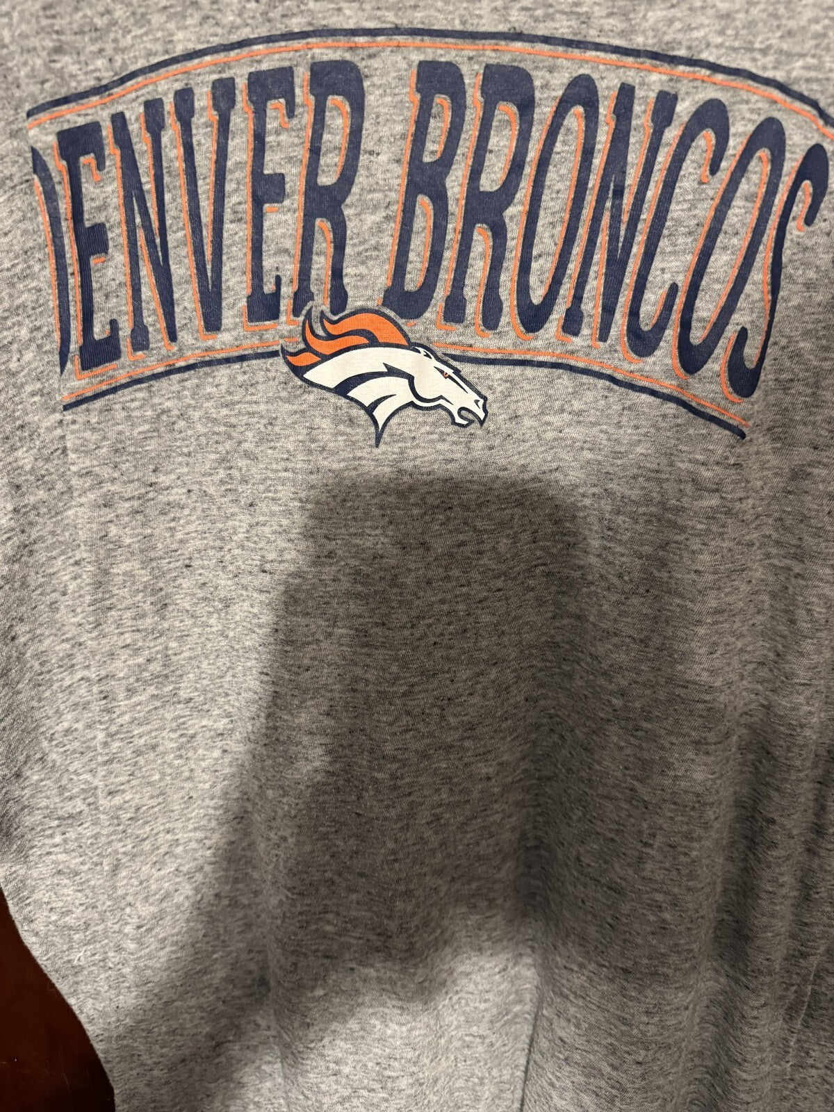 Denver Broncos Short Sleeve T-Shirt Men's XL Gray