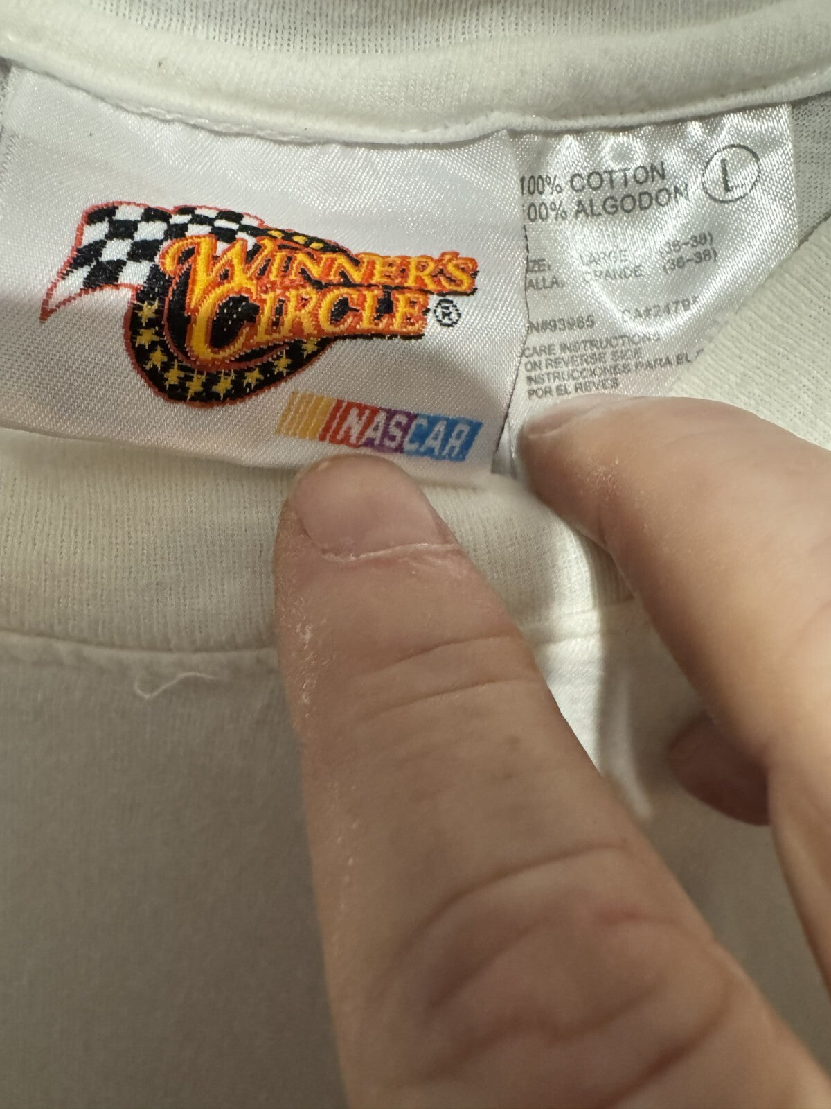 Dale Earnhardt NASCAR Vintage #3 T-Shirt Men's Size L White