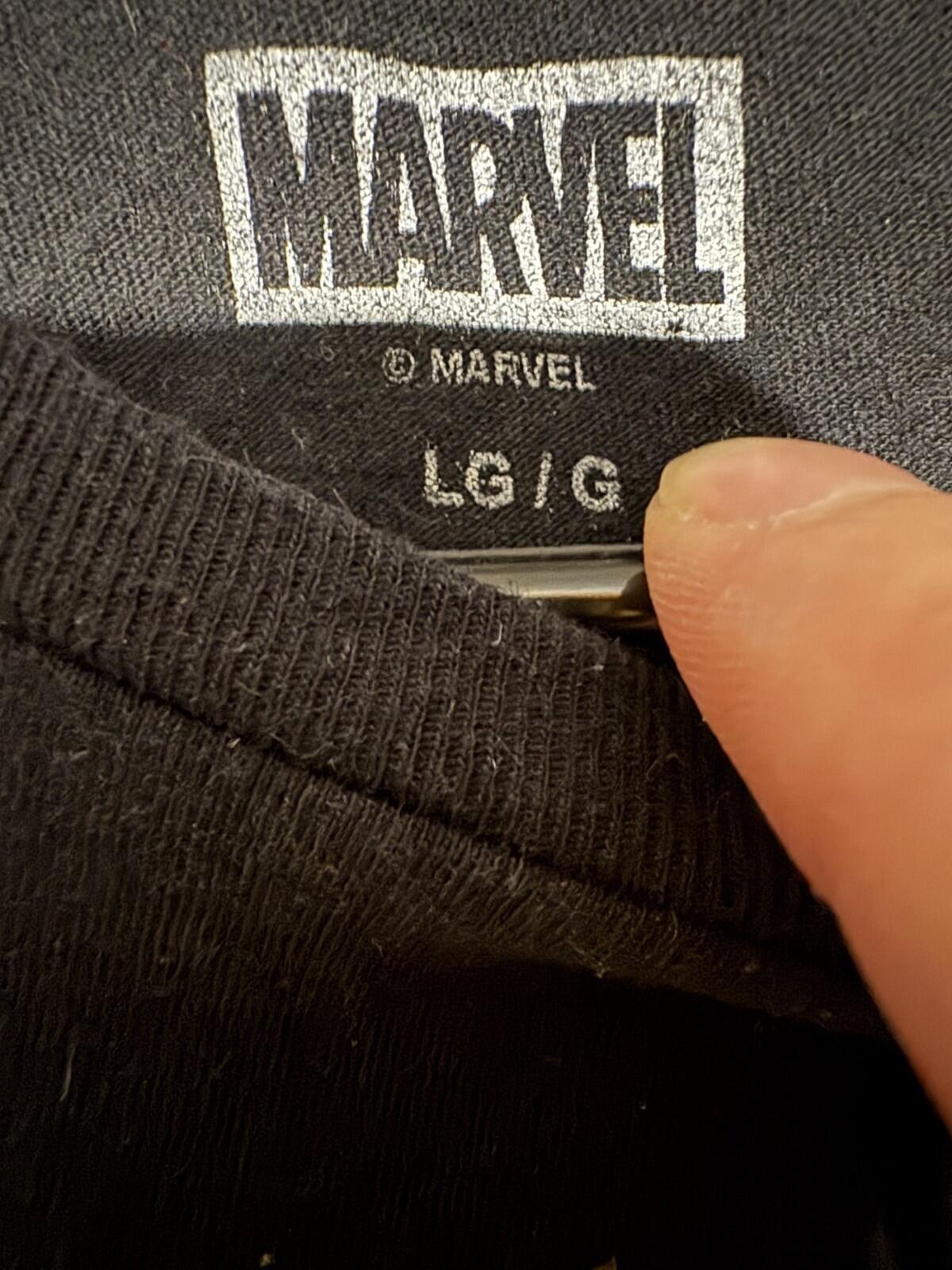 Spider Man Spiderman Marvel Tee shirt Men Size L Black