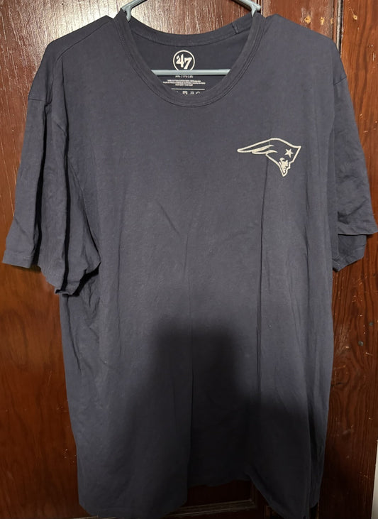 New England Patriots T-Shirt Men XXL Blue '47 Brand