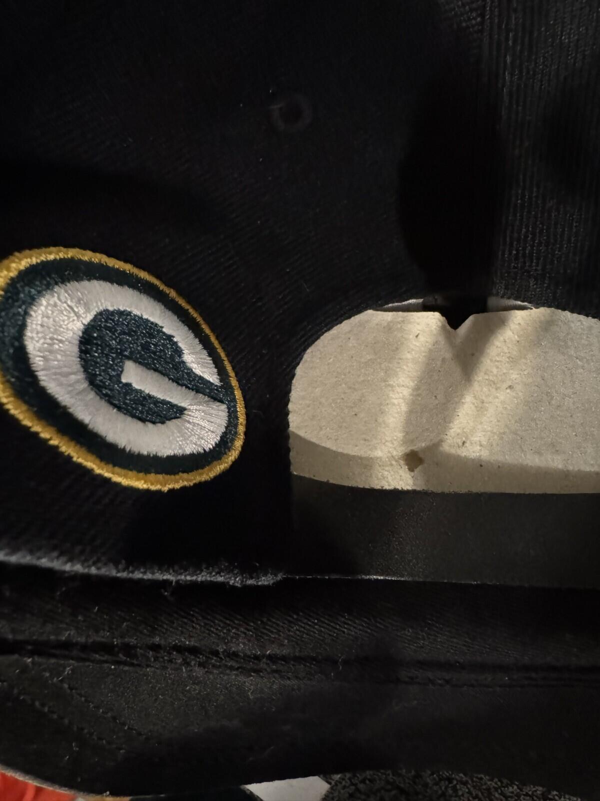 Green Bay Packers American Needle Black Adjustable Hat NEW WITH TAGS