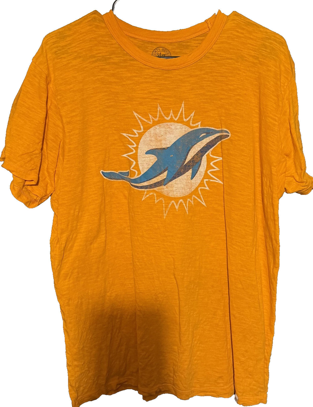 Miami Dolphins '47 Brand T-Shirt Men's Size L Orange