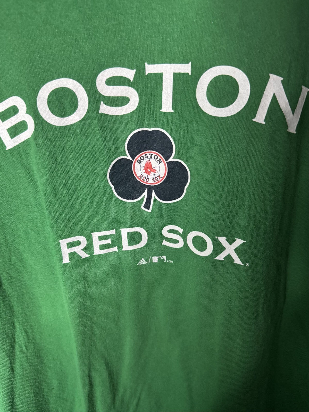 Boston Red Sox Short Sleeve Adidas T-Shirt Men's 2XL Green