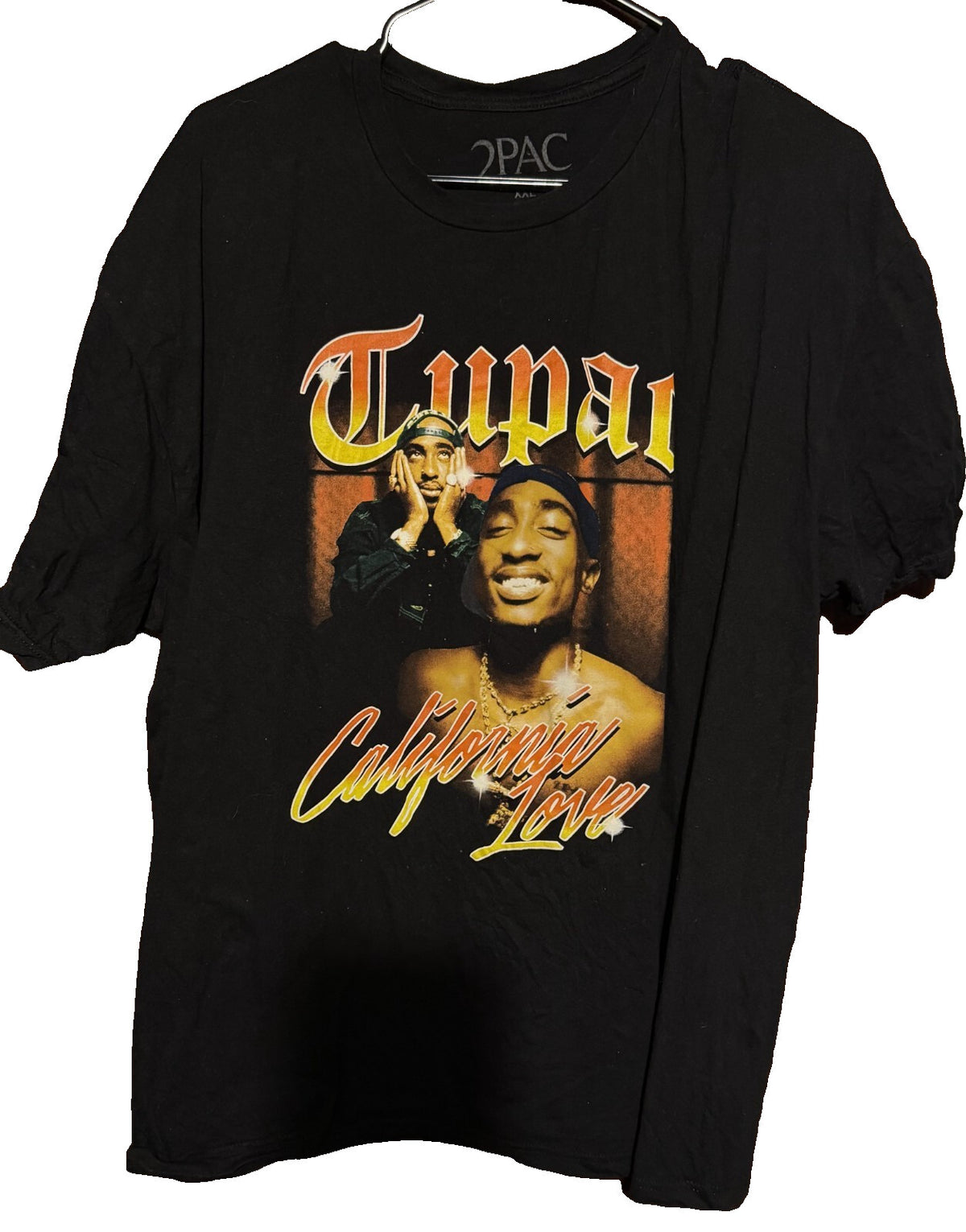 Tupac Shakur California Love t-shirt Black Men's size XXL