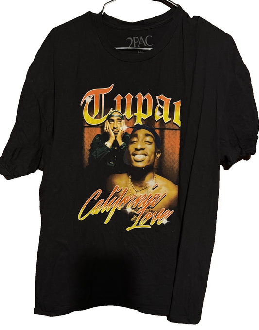 Tupac Shakur California Love t-shirt Black Men's size XXL