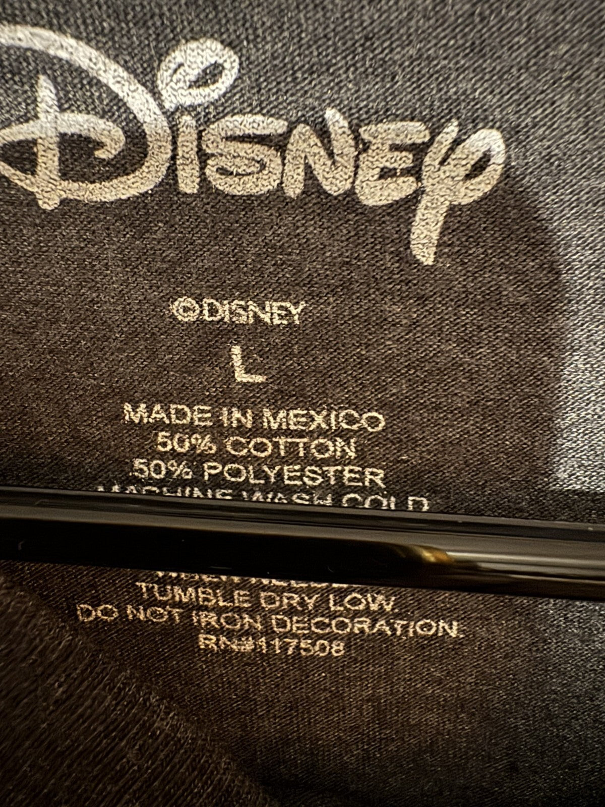 Mickey Mouse Disney T Shirt Gray Men's Size L