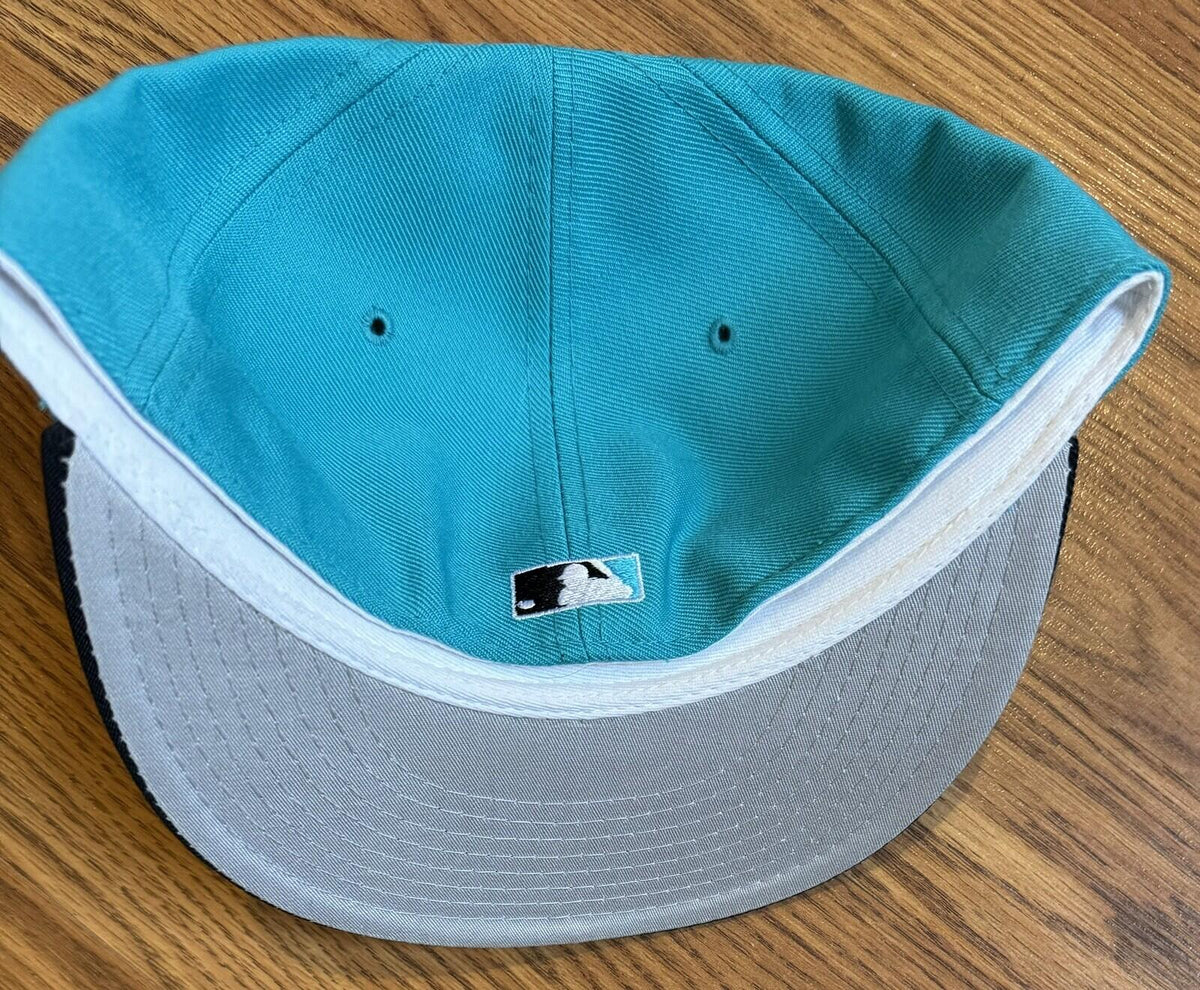 Florida Marlins Vintage New Era Teal 59FIFTY Hat Sz 7 NWOT