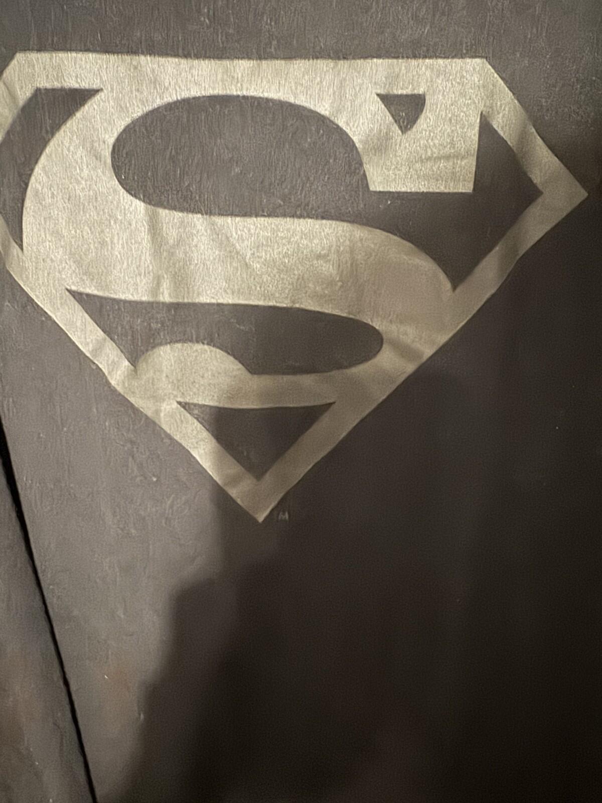Superman Short Sleeve T-Shirt Men Sz XL Black DC Comics