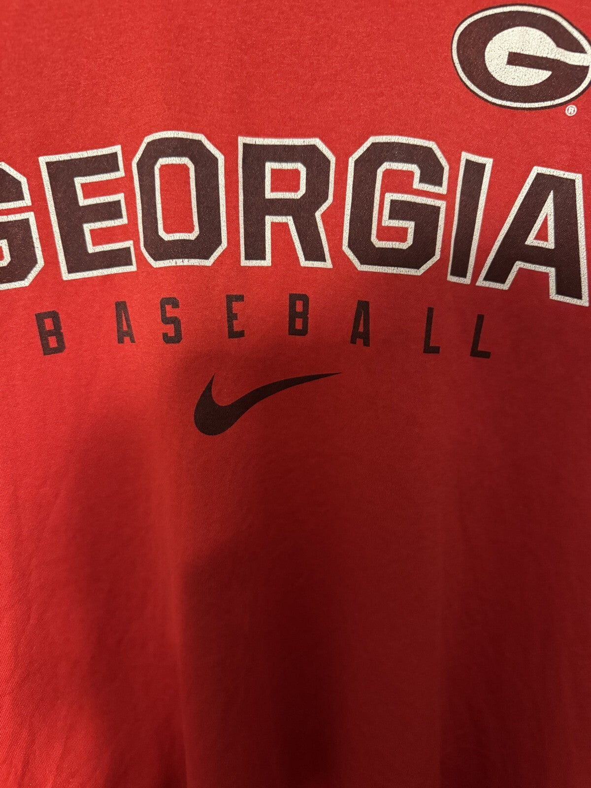 Georgia Bulldogs Nike Short Sleeve T-Shirt Men Size L Red