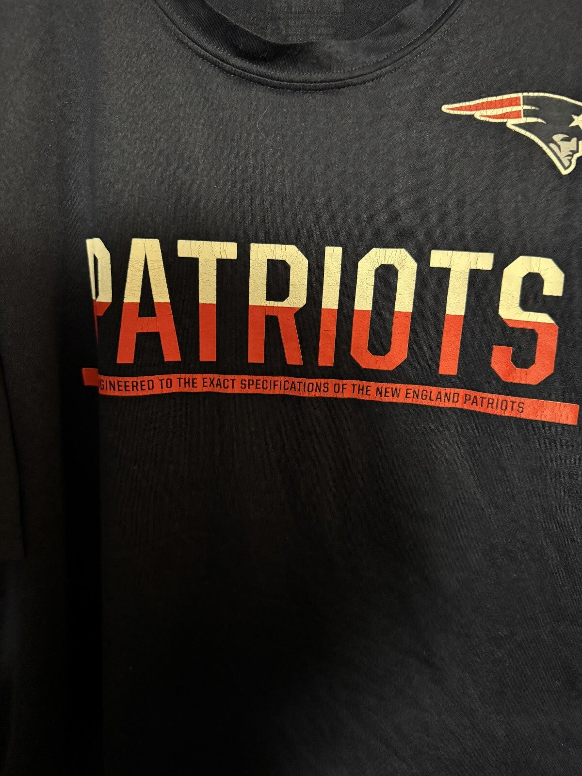 New England Patriots T Shirt Men XL Blue Nike Tee NFL