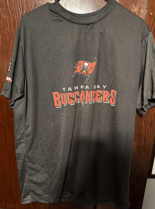 Tampa Bay Buccaneers Ring of Honor Tee Malcolm Glazer Men's Size XL Gray
