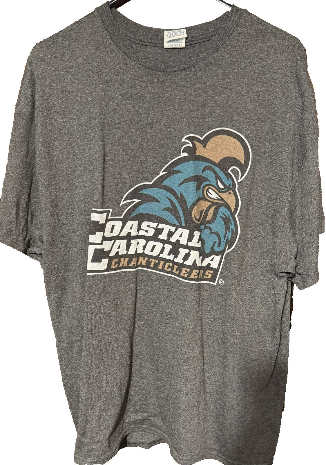 Coastal Carolina Chanticleers T-Shirt Gray NCAA Men Size XL