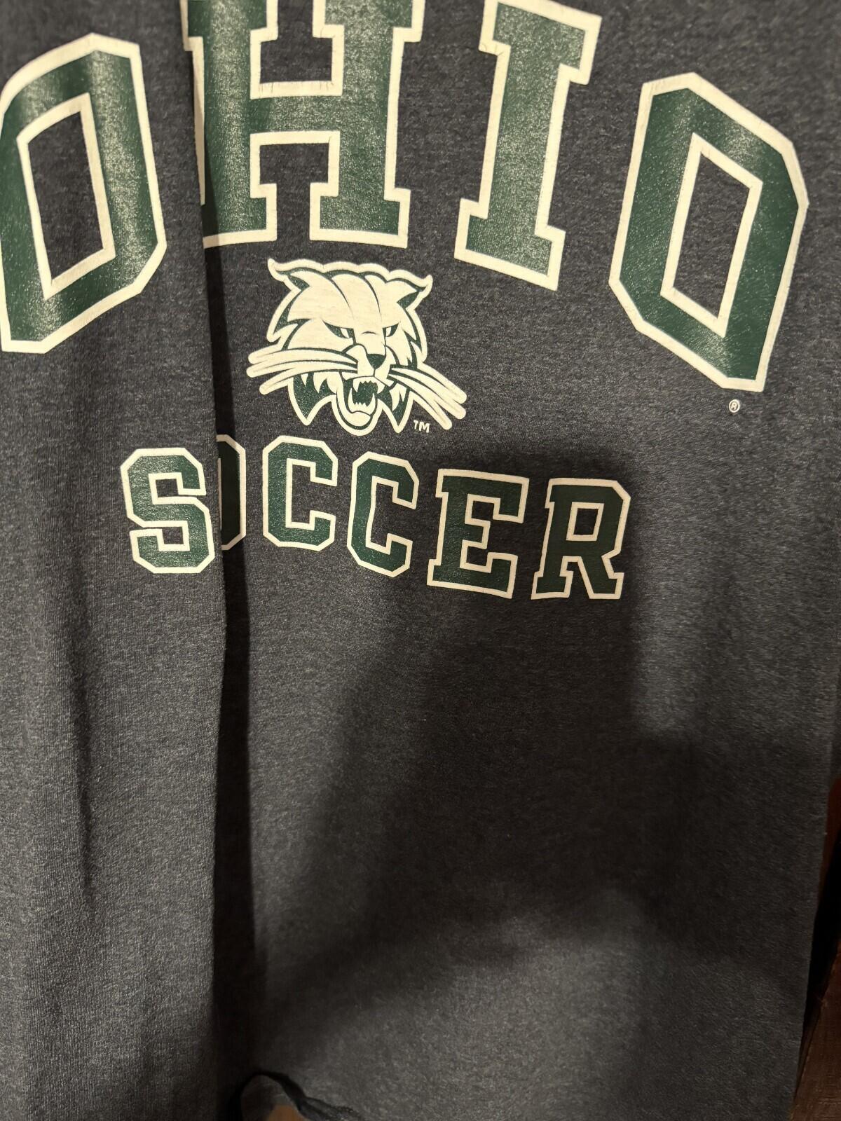 Ohio University Bobcats Russell Athletics T-Shirt Men Sz XL Black
