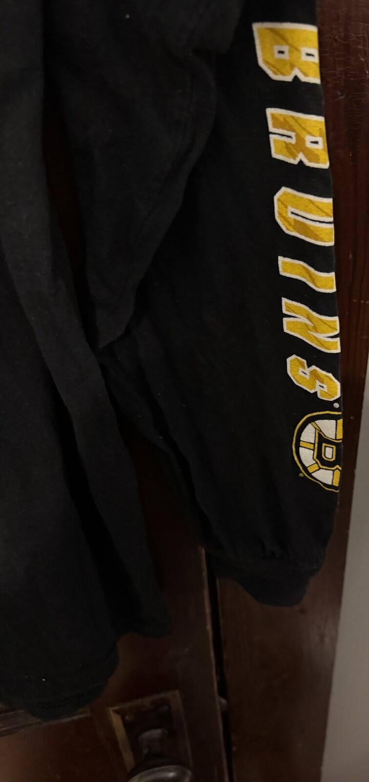 Boston Bruins Majestic Long Sleeve T-Shirt Black Men's Sz L
