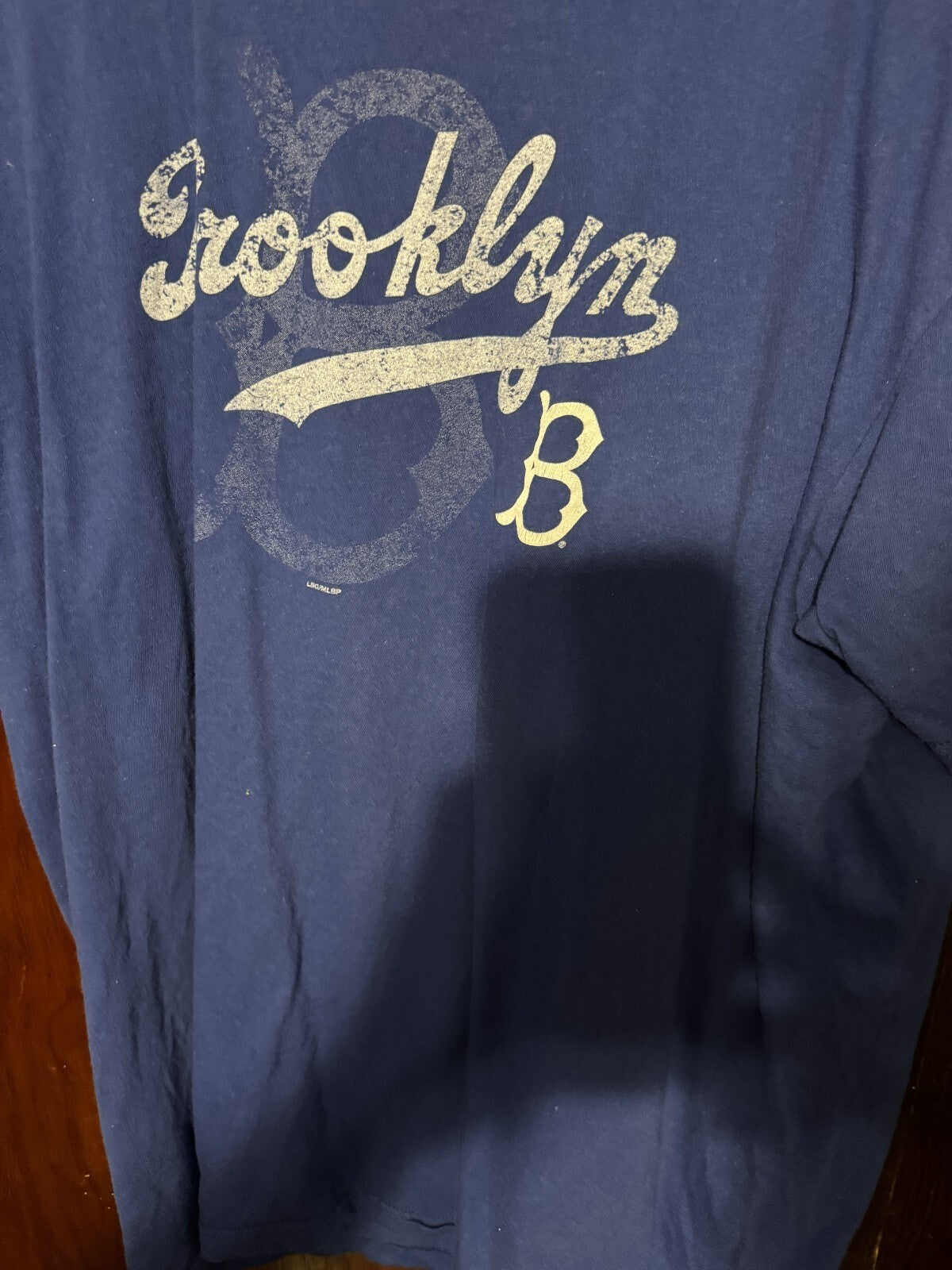 Brooklyn Los Angeles Dodgers Vintage Logo T-shirt Blue Men XL