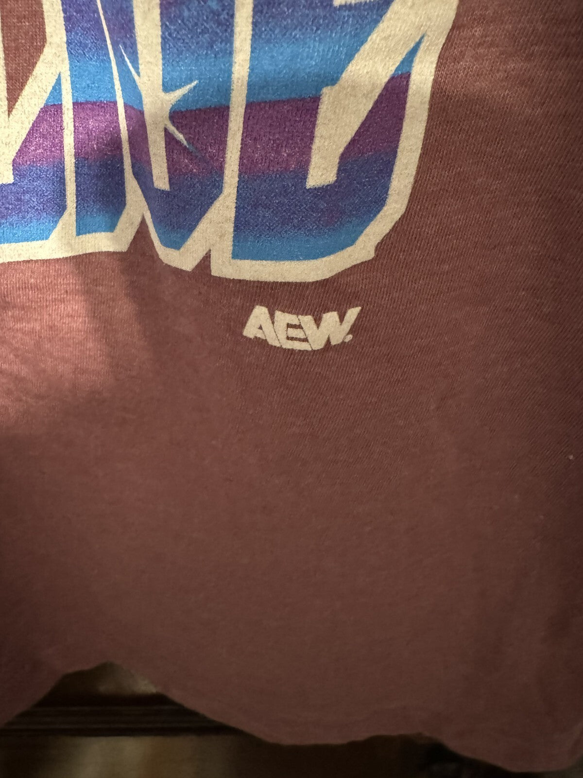 The Outrunners Tag Team AEW Wrestling TShirt Men Sz L Purple