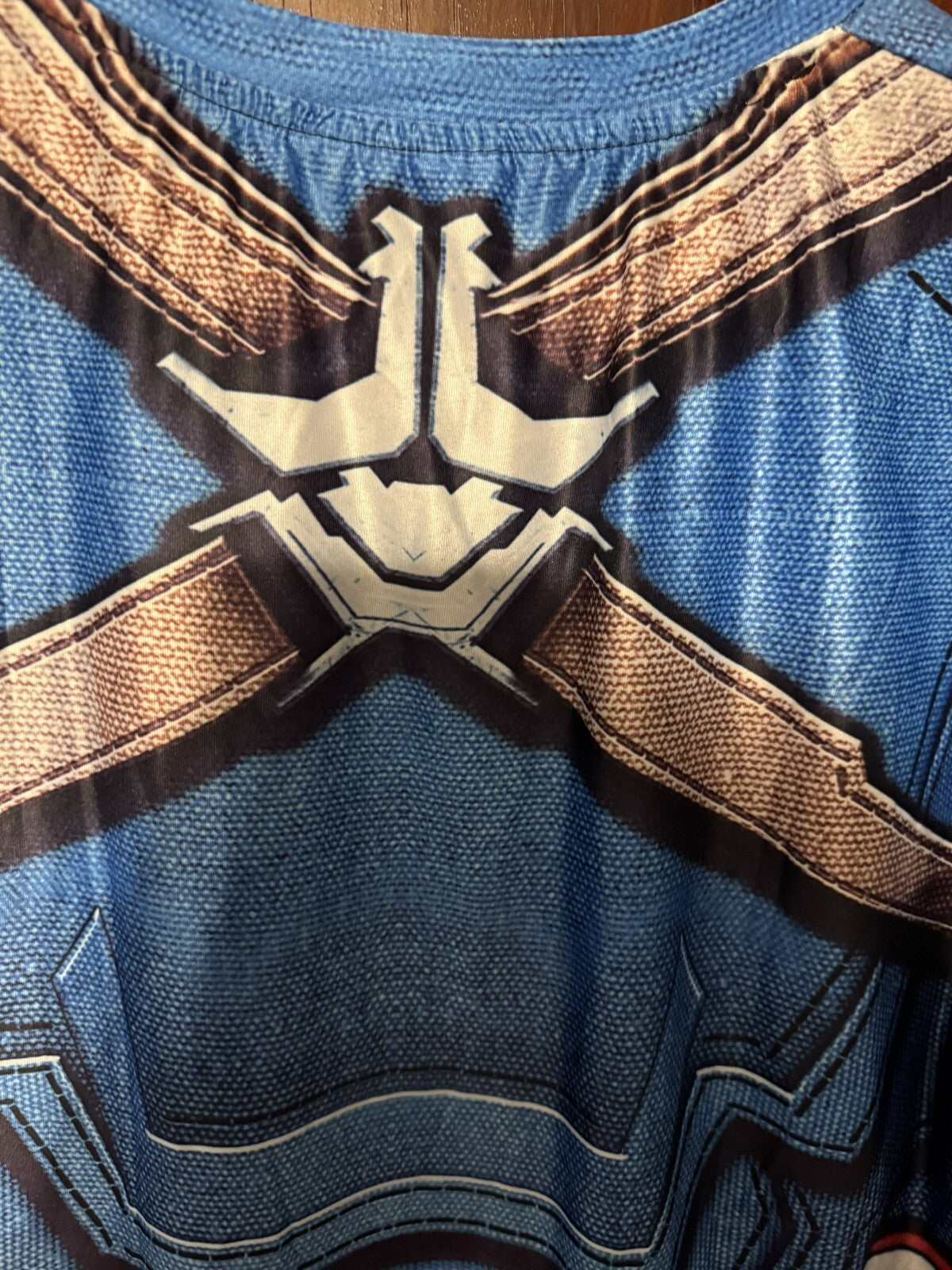 Captain America Marvel Avengers T-Shirt Men's Sz XL Blue