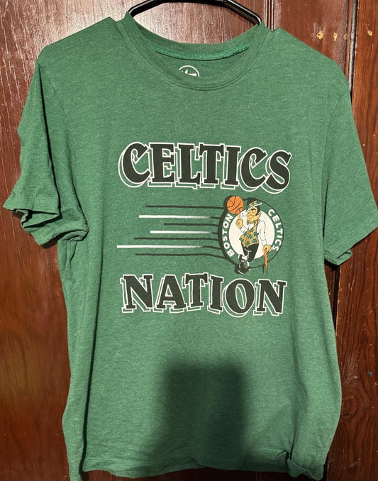 Boston Celtics 47 Brand Short Sleeve TShirt Men Size M Green