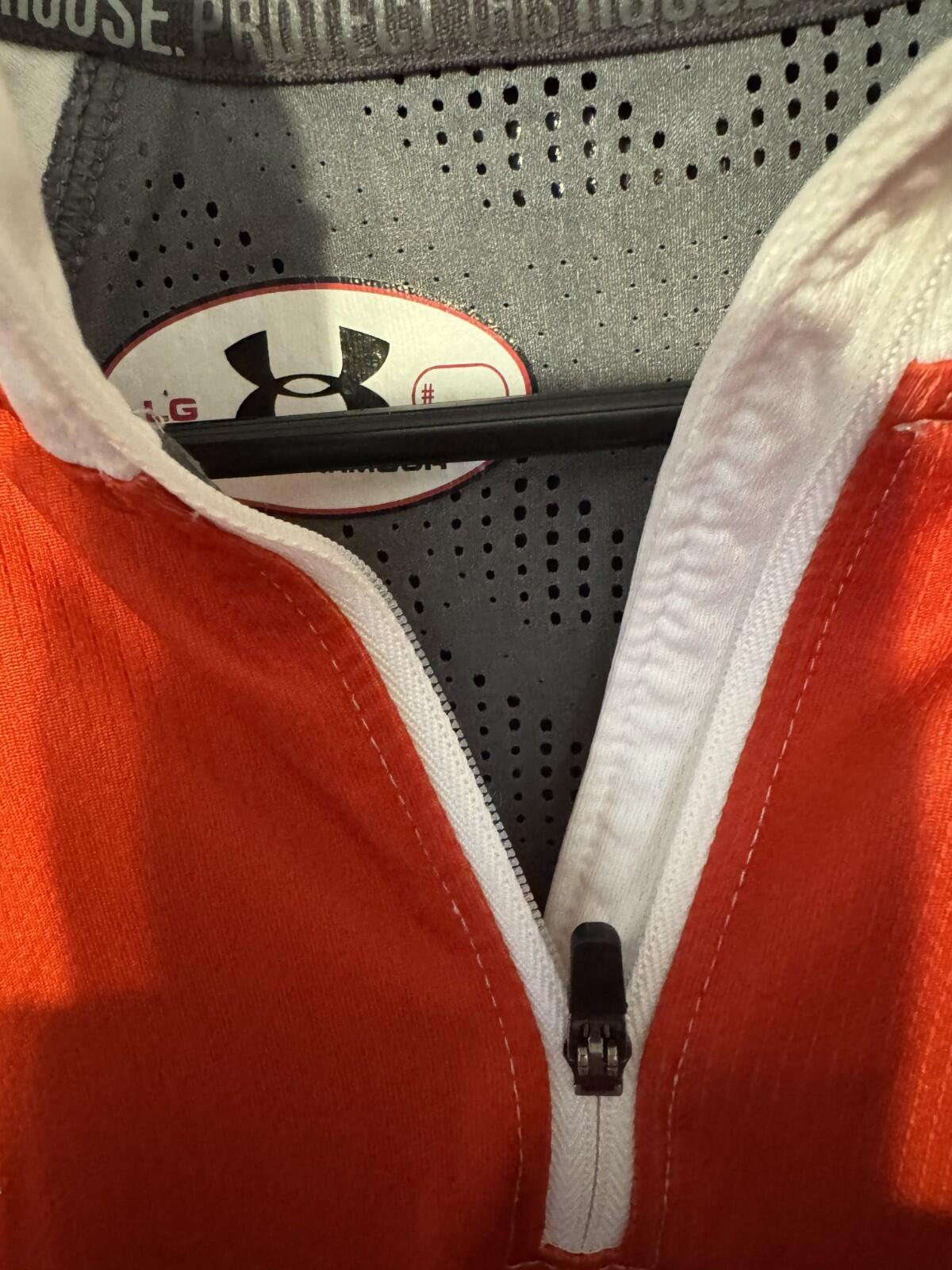 University of Utah Utes Under Armour 1/4 Zip Men's L Player Issued