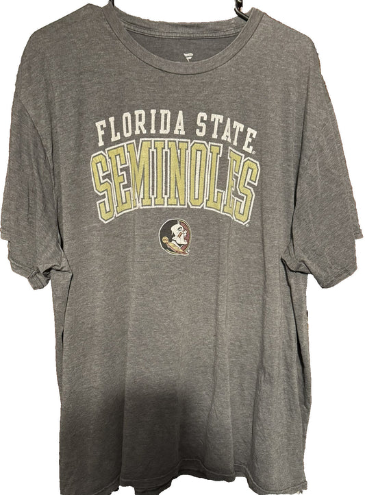 Florida State Seminoles FSU Fanatics T-Shirt Men Sz 2XL Gray