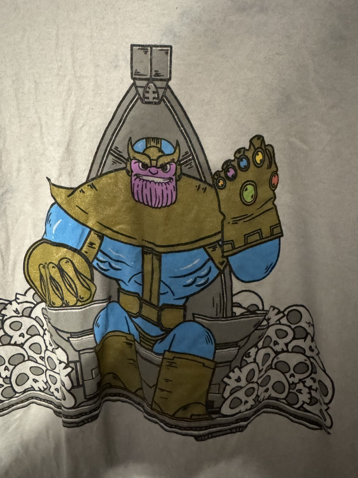 Thanos Marvel Avengers T-Shirt Men Sz L Gray