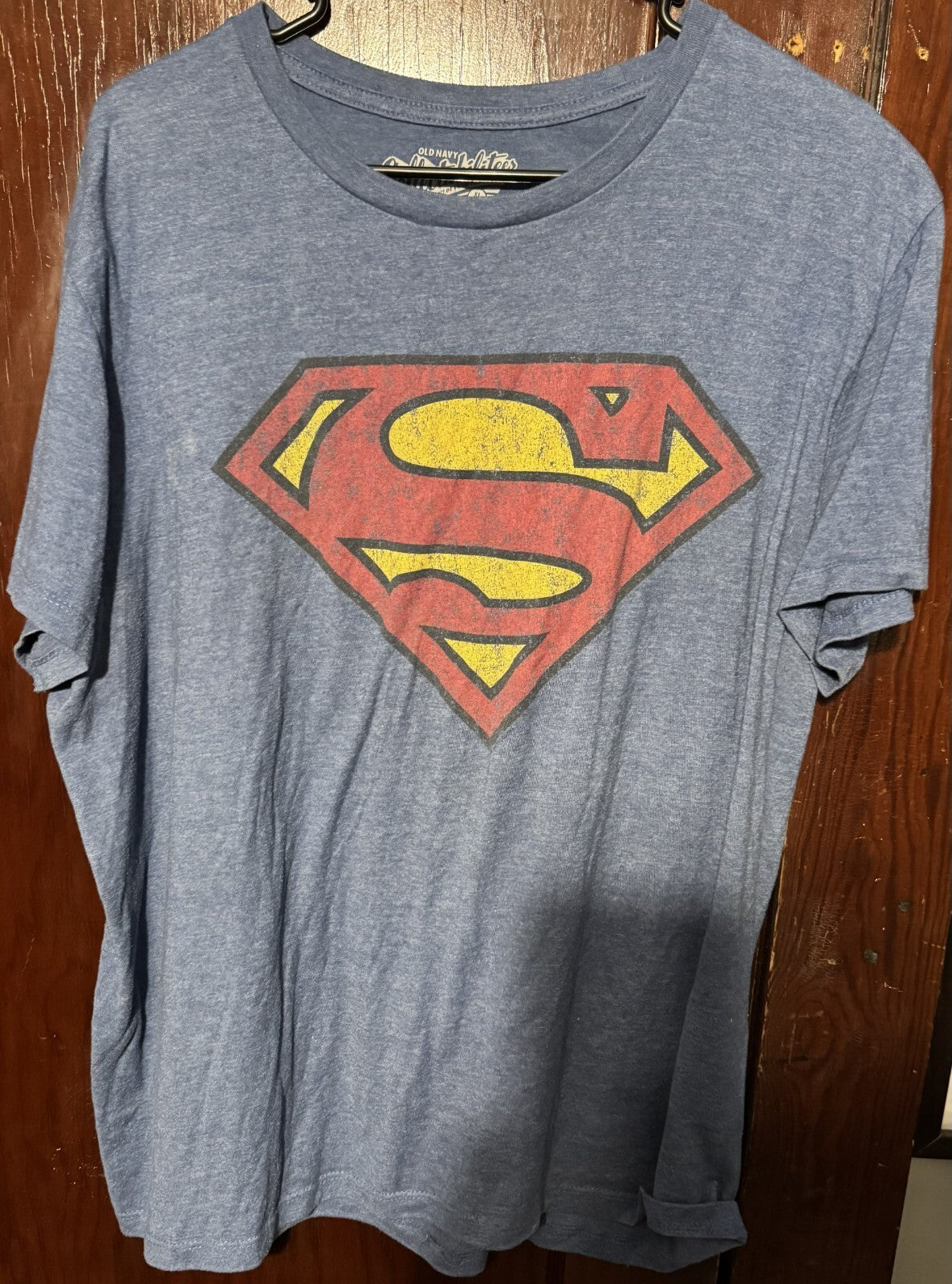 Superman Old Navy T-Shirt Men Sz XL Blue DC Comics