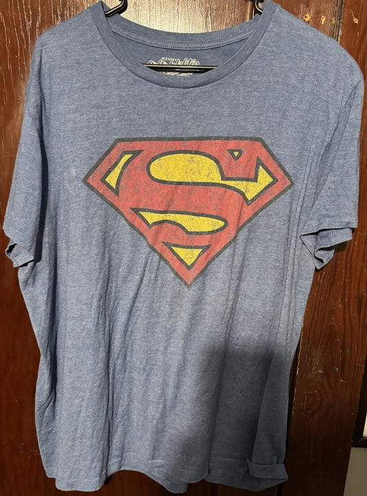 Superman Old Navy T-Shirt Men Sz XL Blue DC Comics