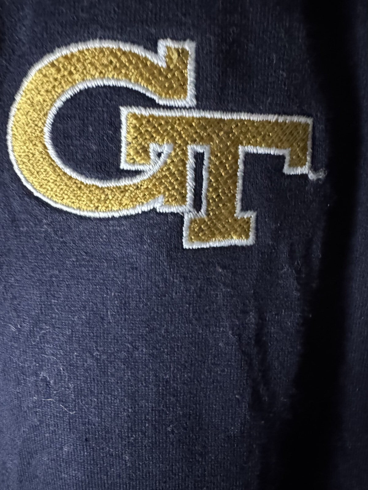 Georgia Tech Yellow Jackets Polo Shirt Men's Size M Blue