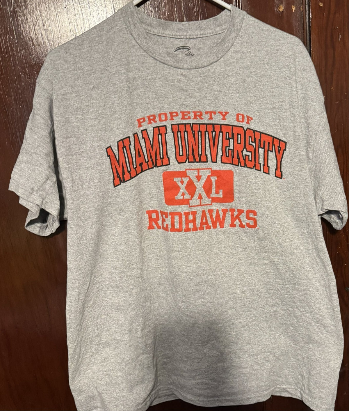 Miami (OH) Redhawks T-Shirt Gray NCAA Men's Size L