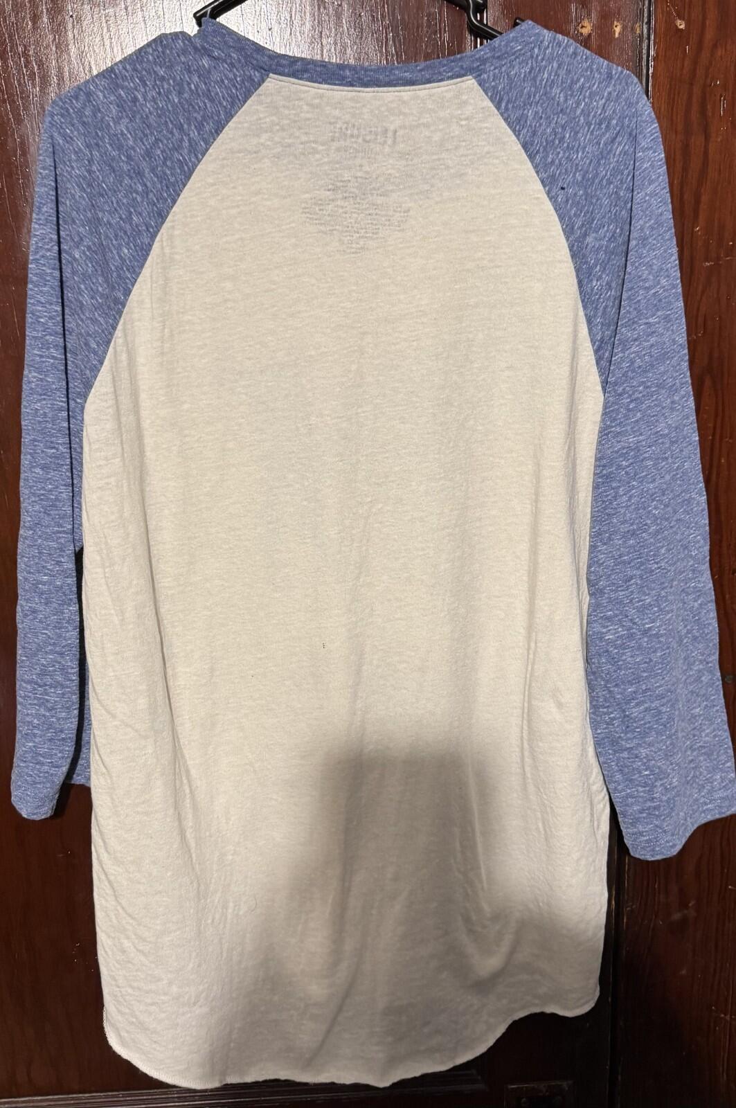 Tom Brady Raglan 3/4 Sleeve GOAT T-Shirt Men’s Sz L White
