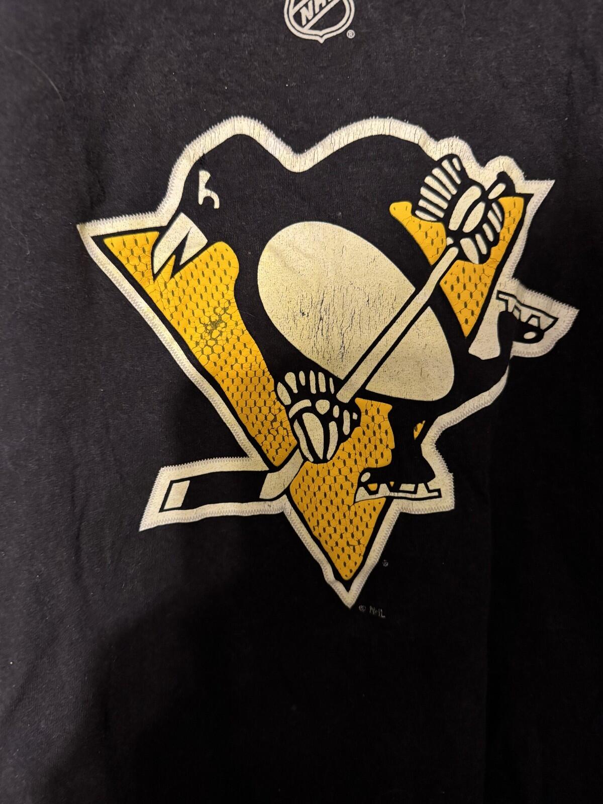 Pittsburgh Penguins Reebok Kris Letang Tee Black Men Size S