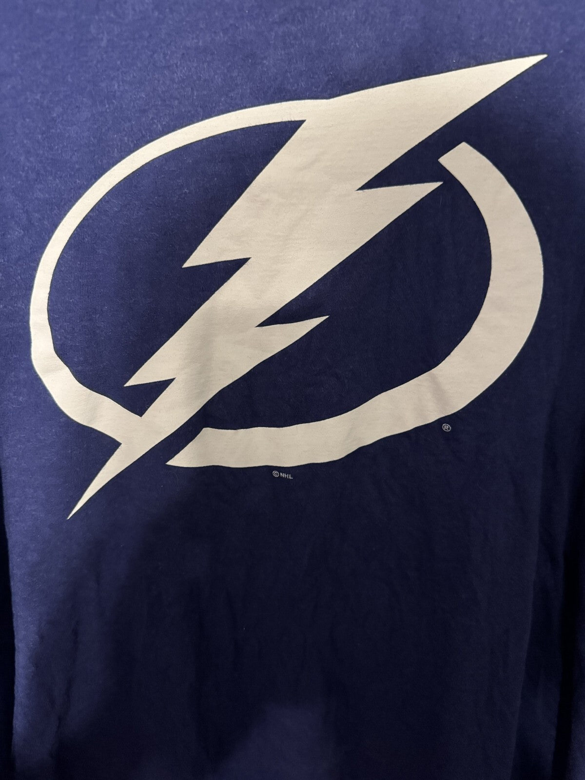 Tampa Bay Lightning Fanatics T-shirt Men's Size L Blue