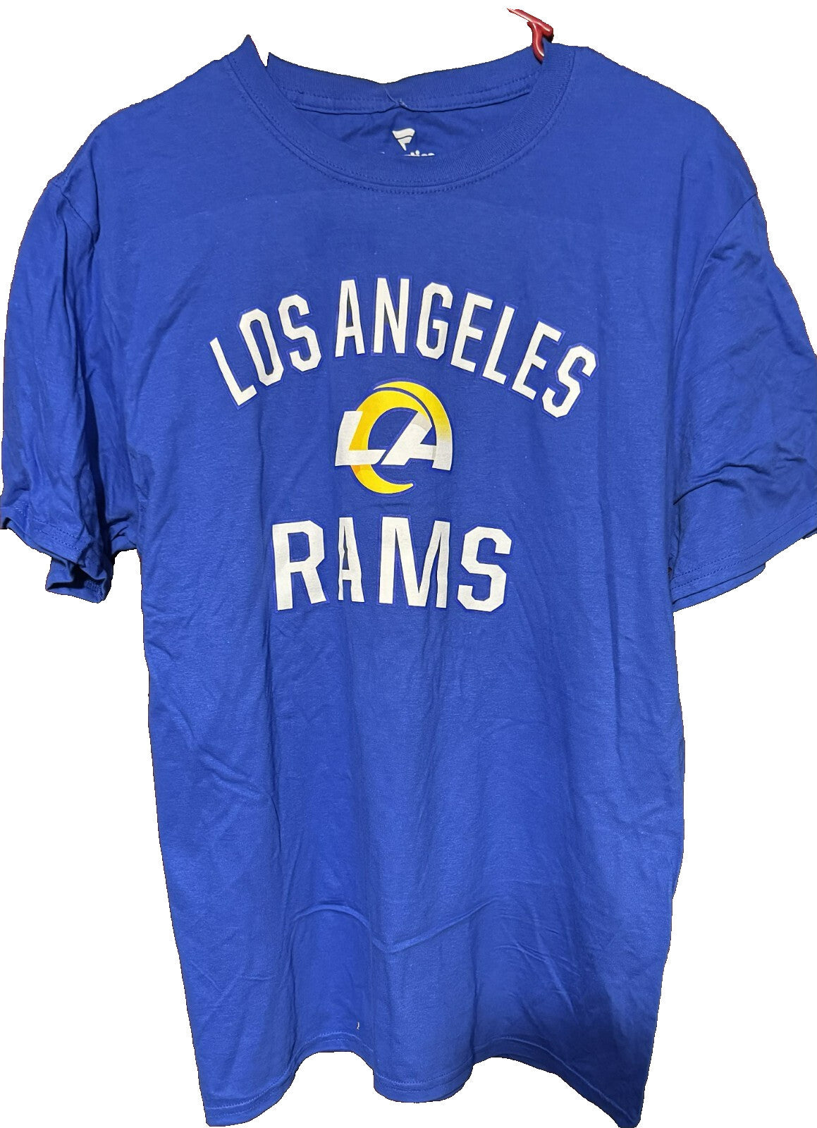 Los Angeles Rams Fanatics Men's tee Sz L Blue NEW WITH TAGS