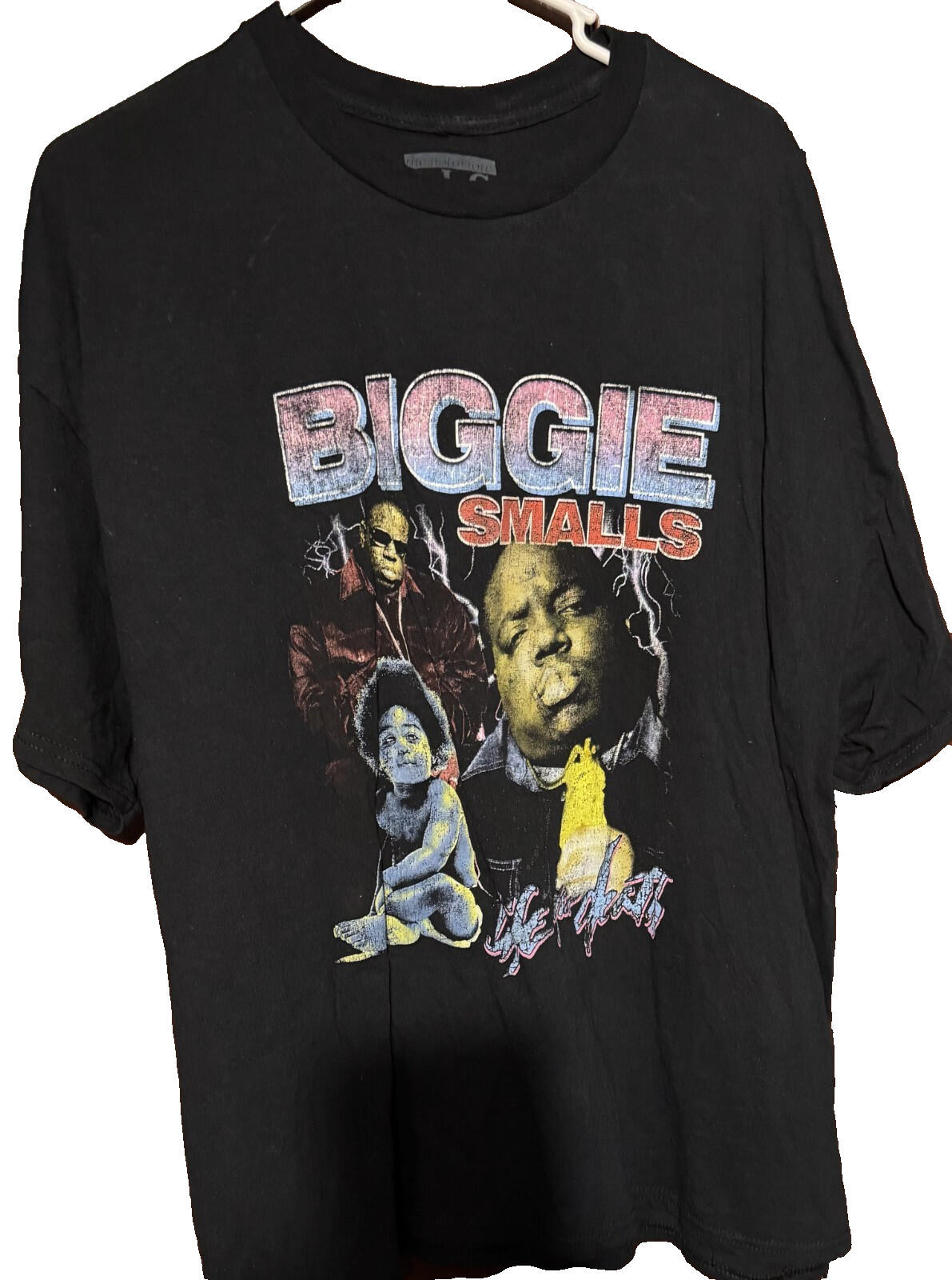 Notorious BIG Biggie Smalls S/S T-Shirt Black Men sz XXL