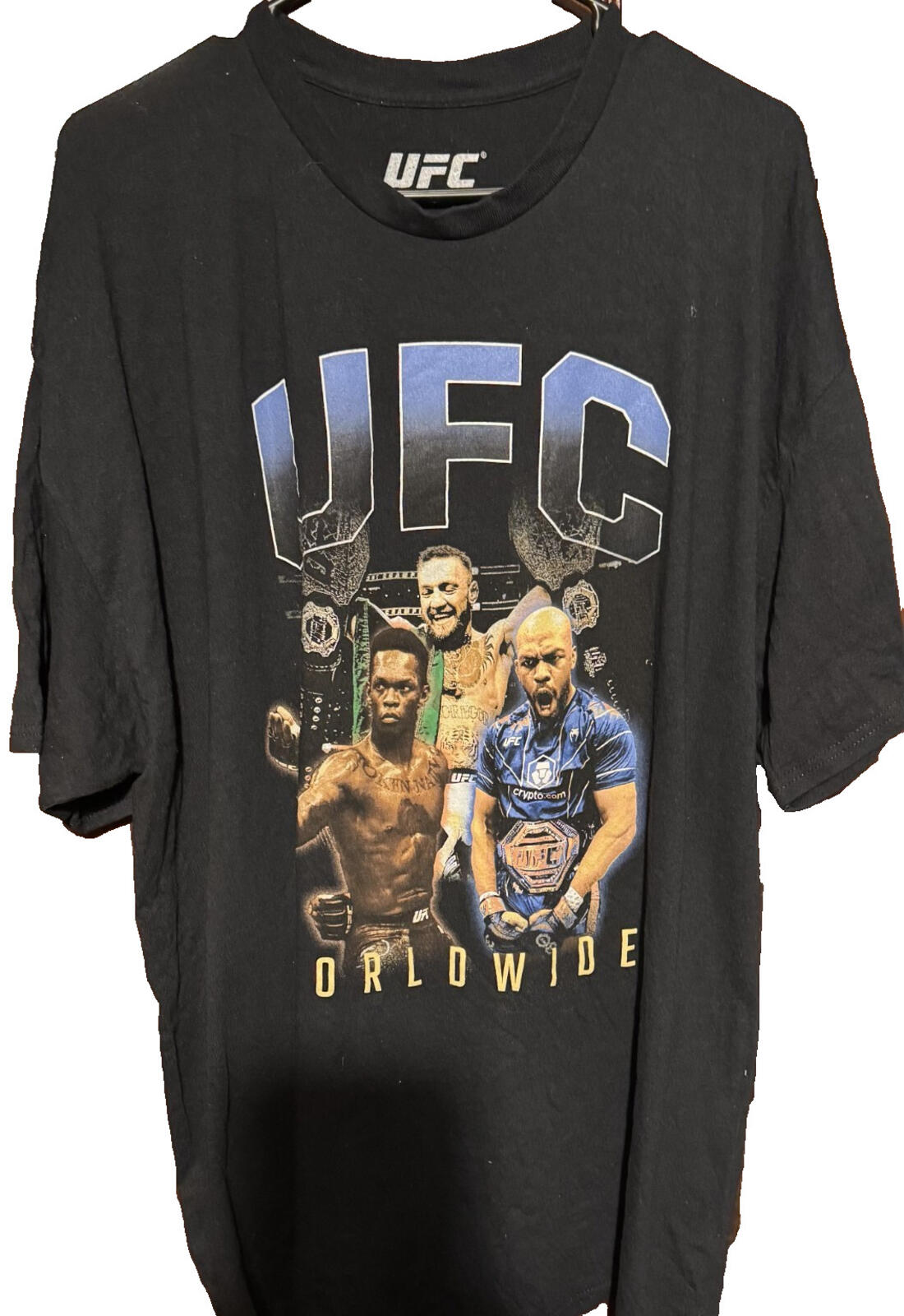 UFC Worldwide T-Shirt Men's Sz XXL Black McGregor