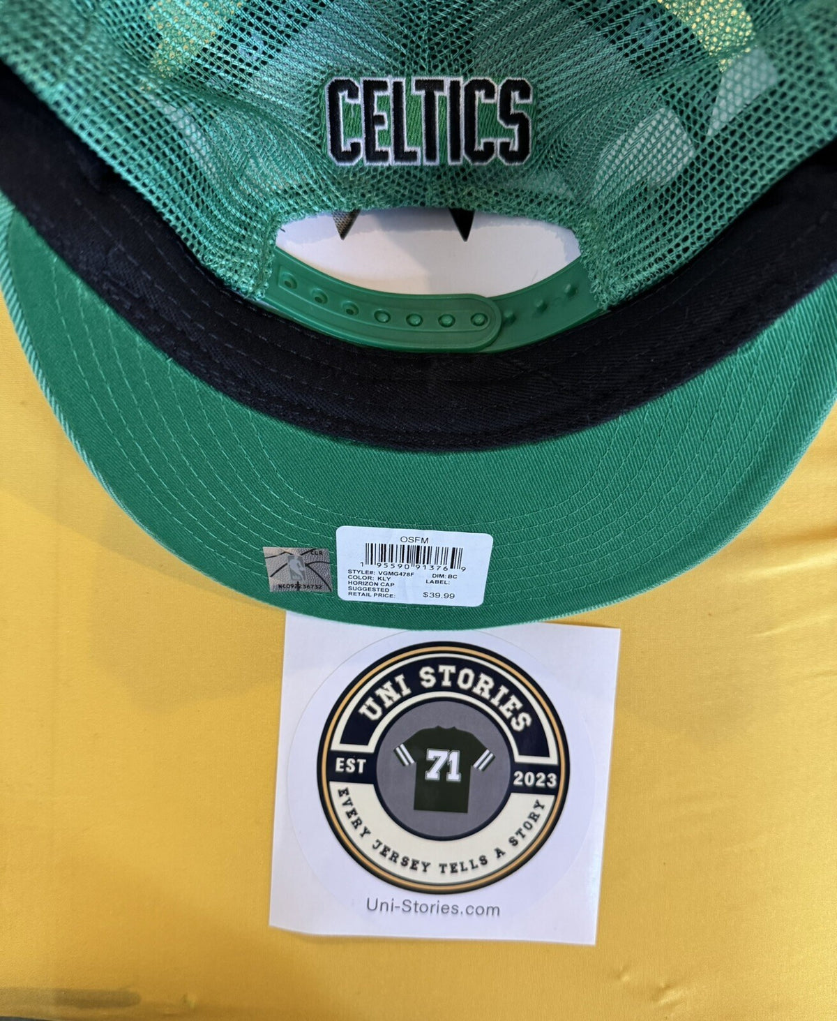 Boston Celtics Ultra Game Snapback hat Green NEW WITH TAGS